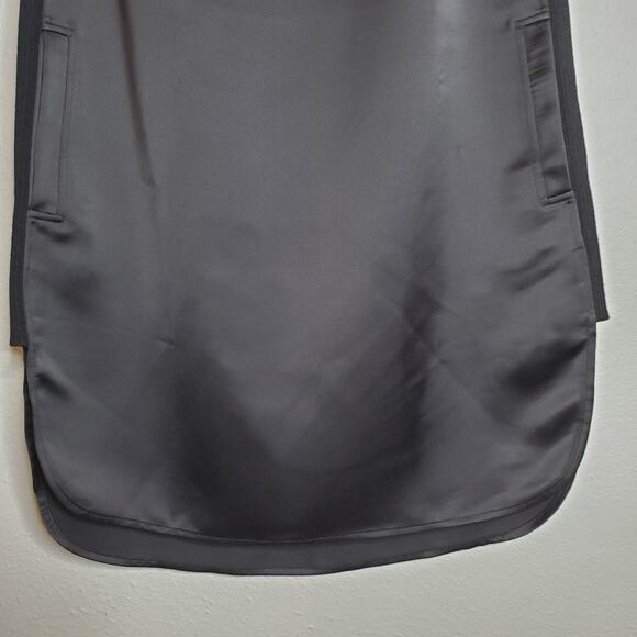 T Alexander Wang Satin Cocktail Dress Black Size 2 Minimalist Modern Artsy Chic - Picture 5 of 13